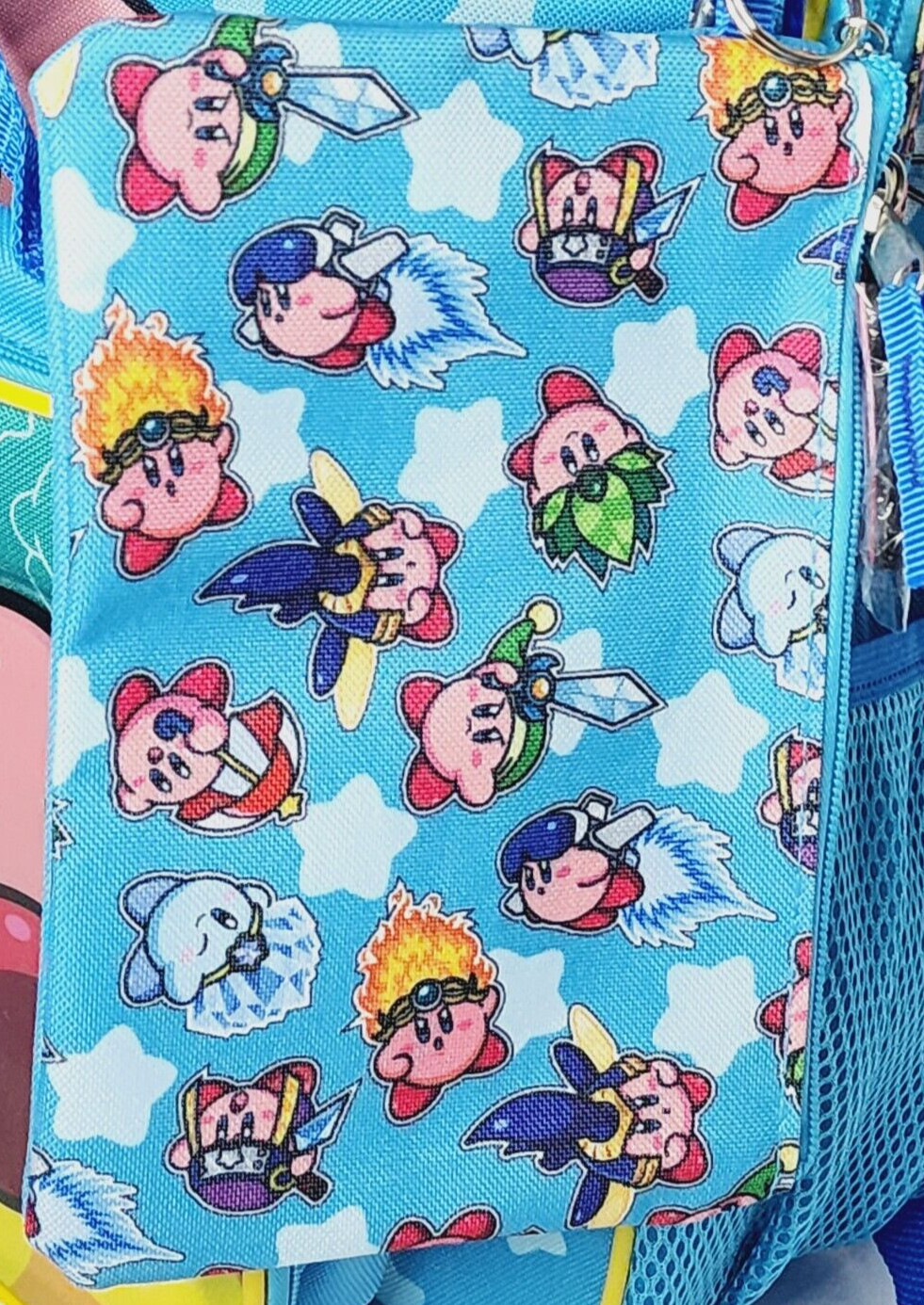 Nintendo Kirby 5-Piece Backpack Set Lunch Bag Supply Case Carabiner BRAND NEW