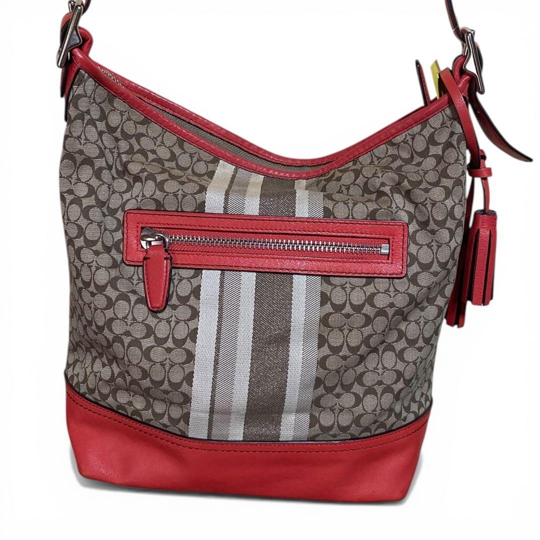 COACH Signature 19918 Shoulder Bag 23a