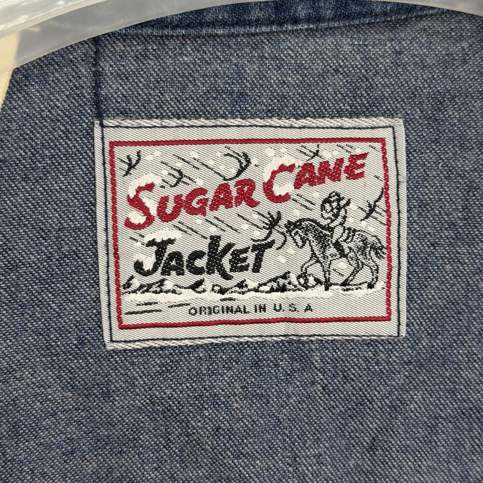 Vintage Vtg Sugar Cane Denim Zip Jacket Large Mens Selvedge Iron Heart Momotaro
