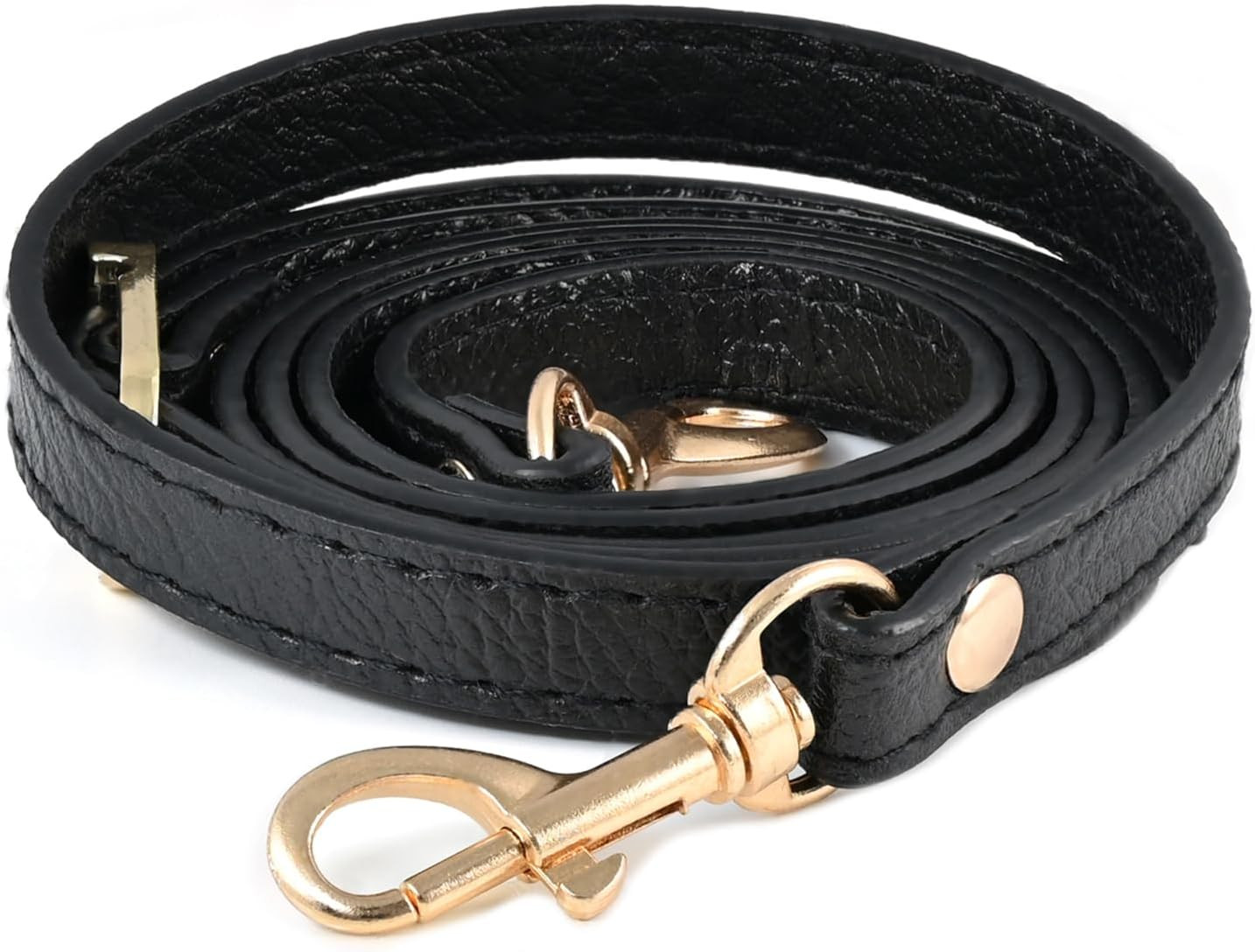 Leather Purse Strap Replacement Black Leather Crossbody Strap Adjustable