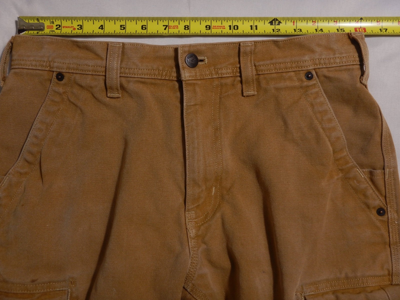 Patagonia IRON FORGE Hemp Canvas Cargo Pants FLAWS Coriander Size 32 X 33