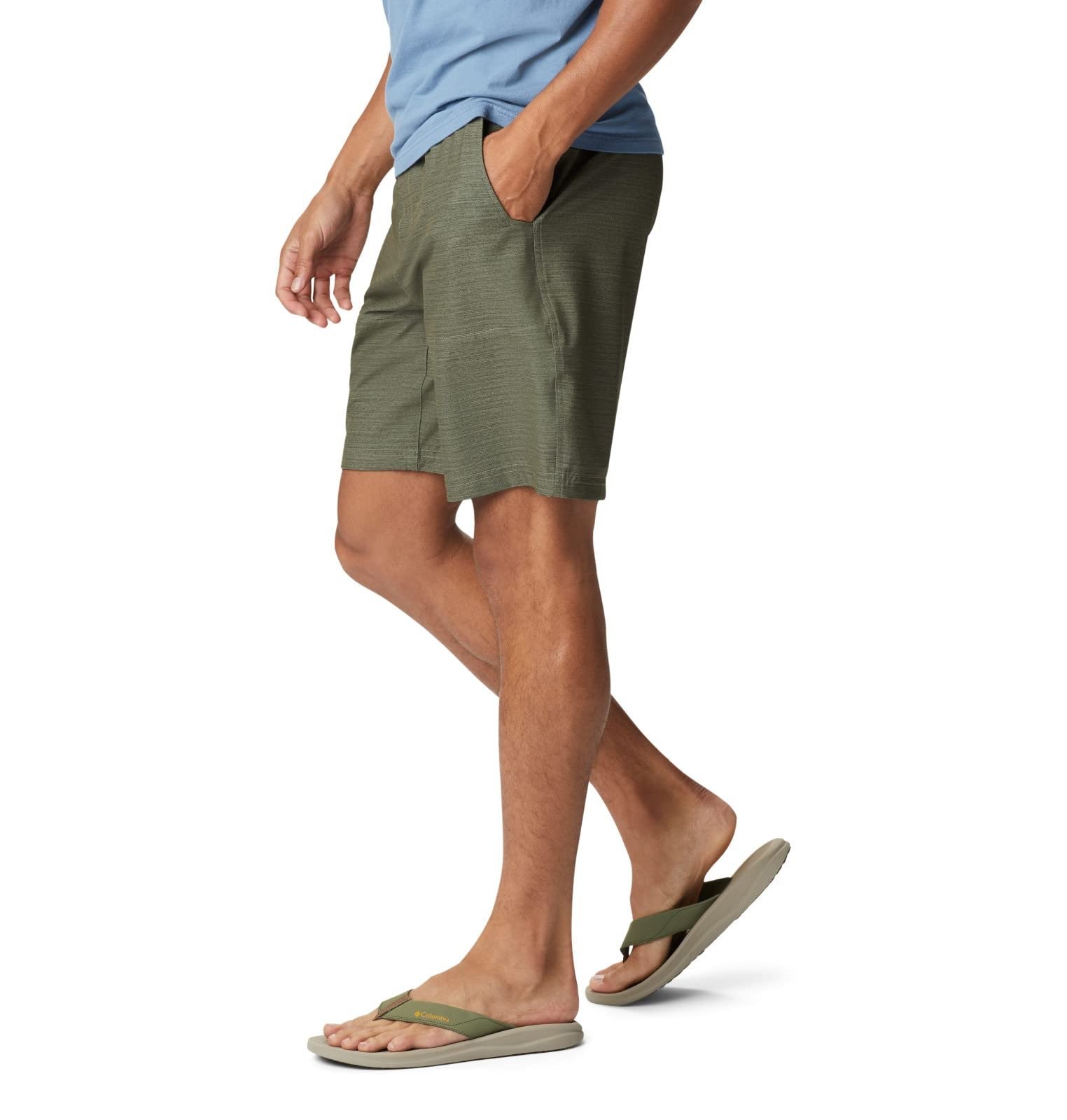 Columbia Men’s Twisted Creek Short, Stone Green Heather, Small