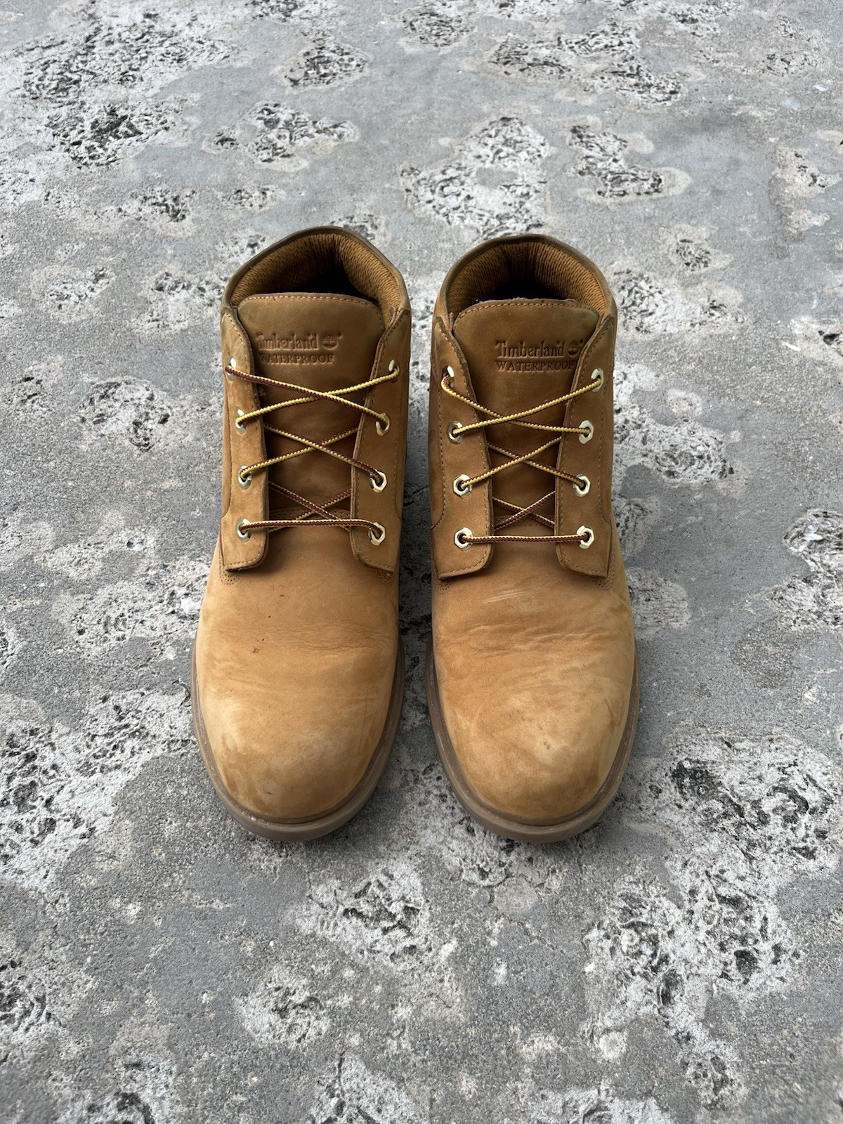 Timberland Men’s Waterproof Tan Leather Chukka Ankle Boots Lace-Up US 11.5M