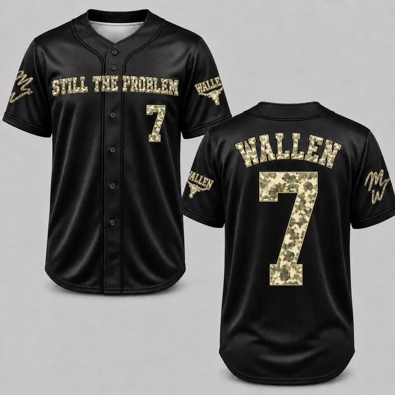 Morgan Wallen Still The Problem Tour 2026 Baseball Jersey Country Music NA1178
