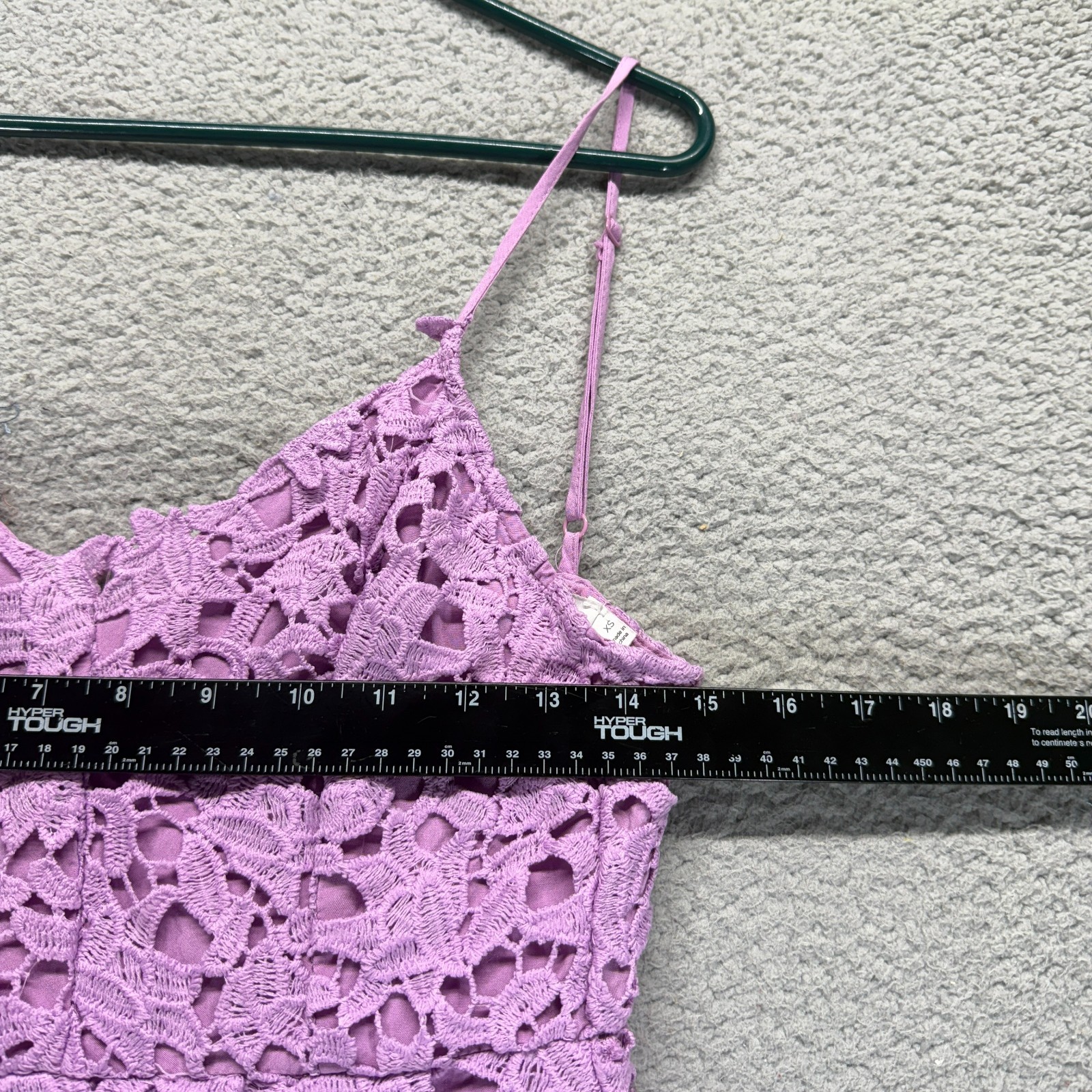ASTR The Label Lace A-Line Midi XS Boho Fairycore Pastel Lined Coquette Dress