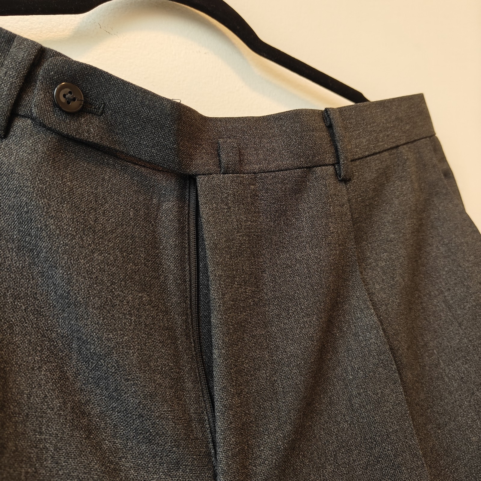 Ring Jacket (The Armoury Type B) Pleated Creased Wool Trousers 52IT, W34-36