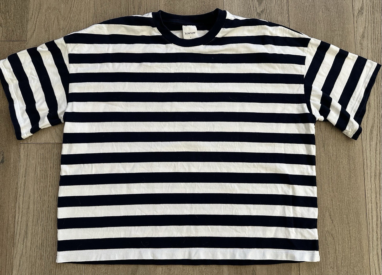 Kowtow Striped Oversized Boxy Tee
