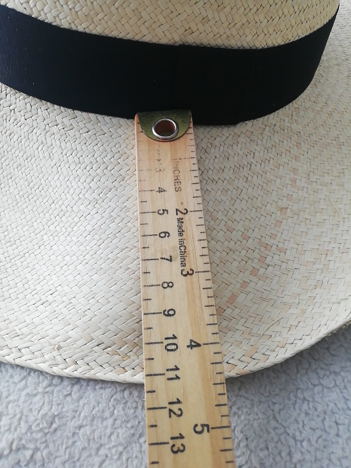 GENUINE ECUADOR HAT “PANAMA HAT” 100% TOQUILLA STRAW LARGE 60Cm CLASSIC BEIGE