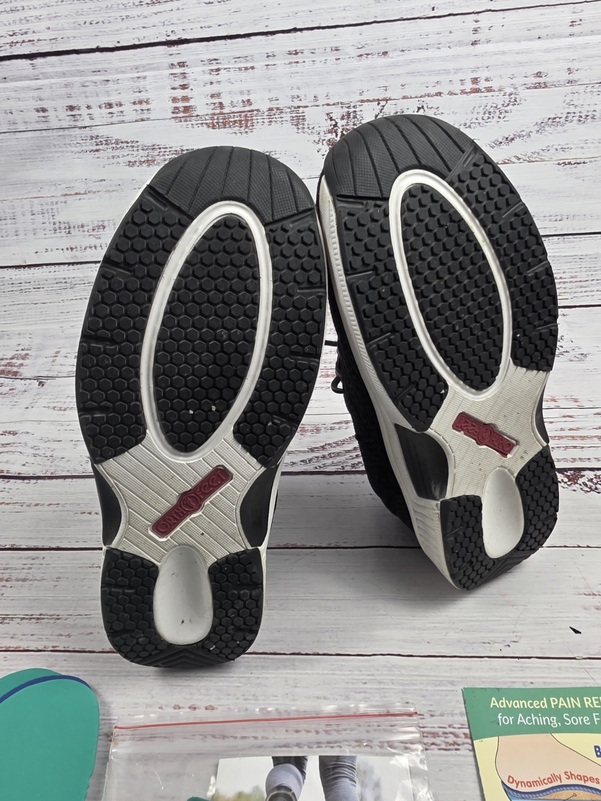 Orthofeet 619 Lava Men’s Size 7.5 X-Wide 4E Black Athletic Diabetic Walking Shoe