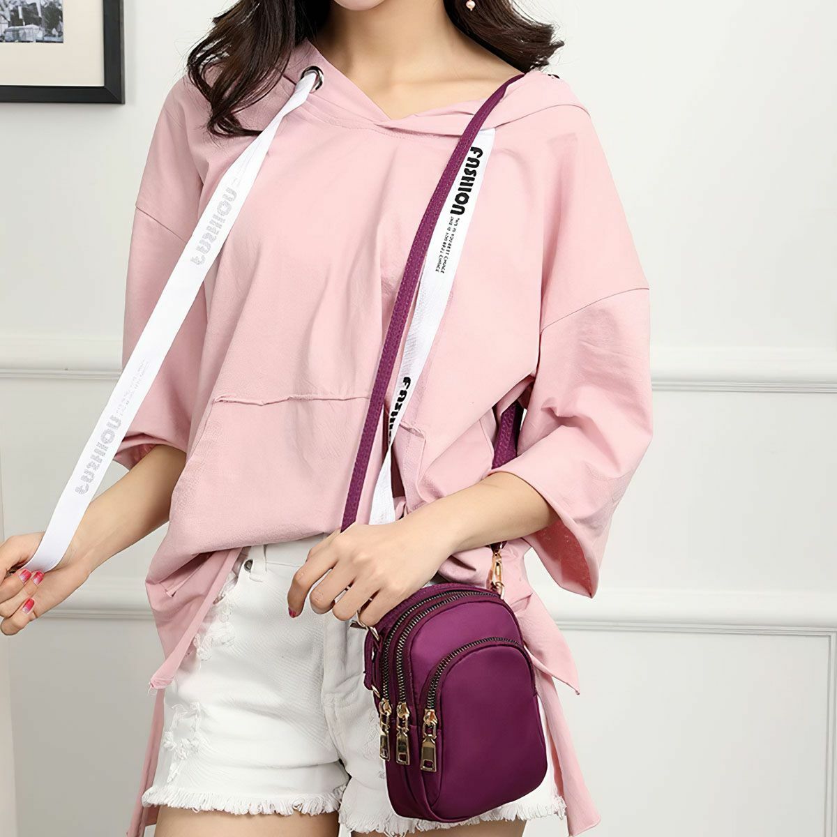 2022 Women Mini Shoulder Handbag Messenger Girl Small Wallet CrossBody Phone Bag