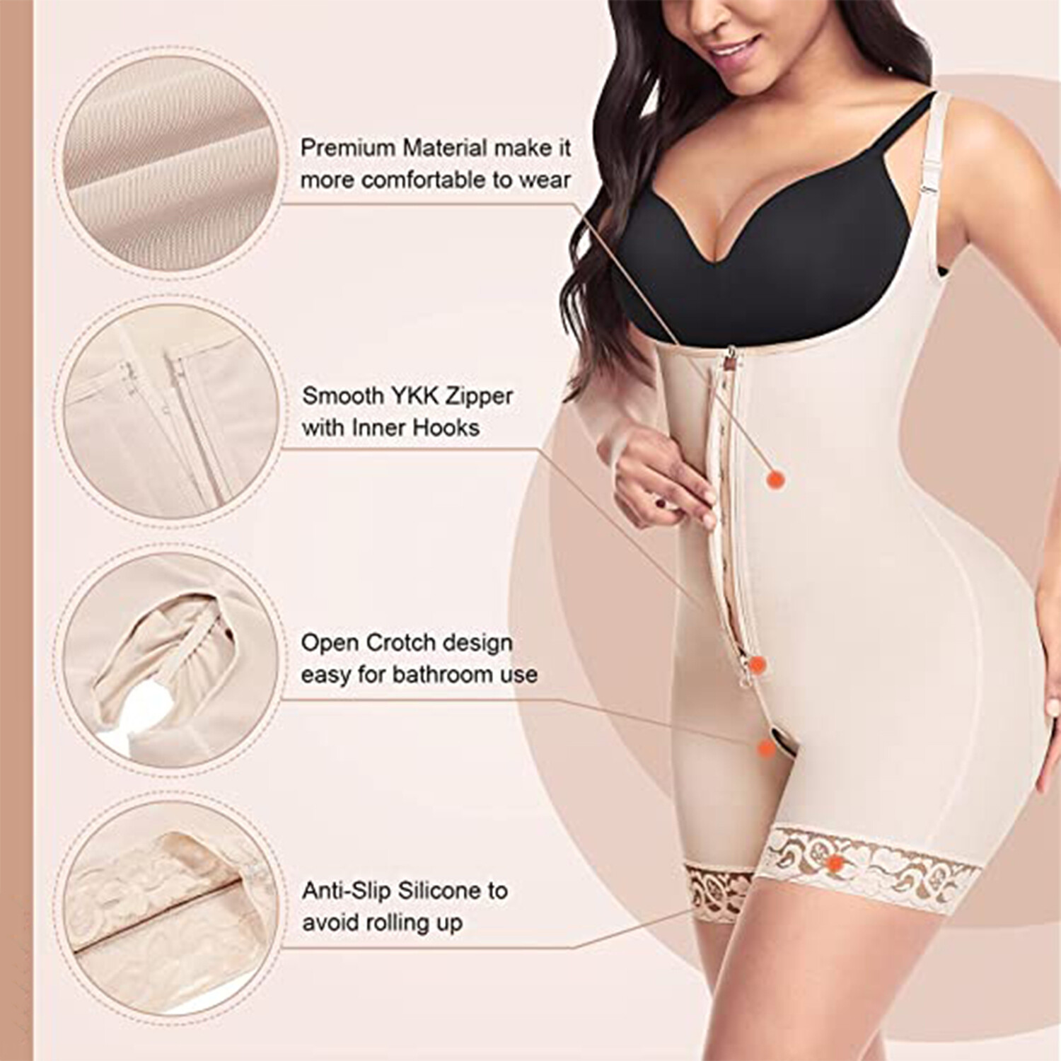 Women Tummy Control Post Surgery Compression Garment BBL Stage 2 Fajas Shapewear