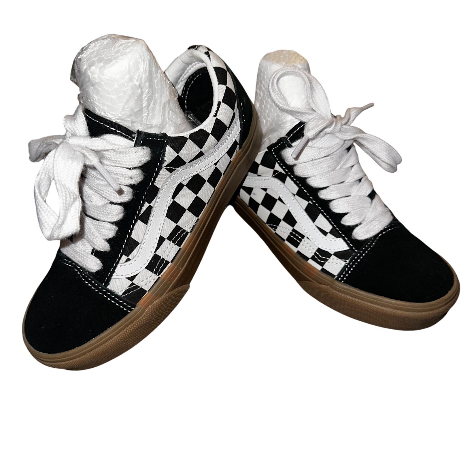 UEC Vans Old Skool Fat Lace Checker Gum Unisex 4M or 5.5W