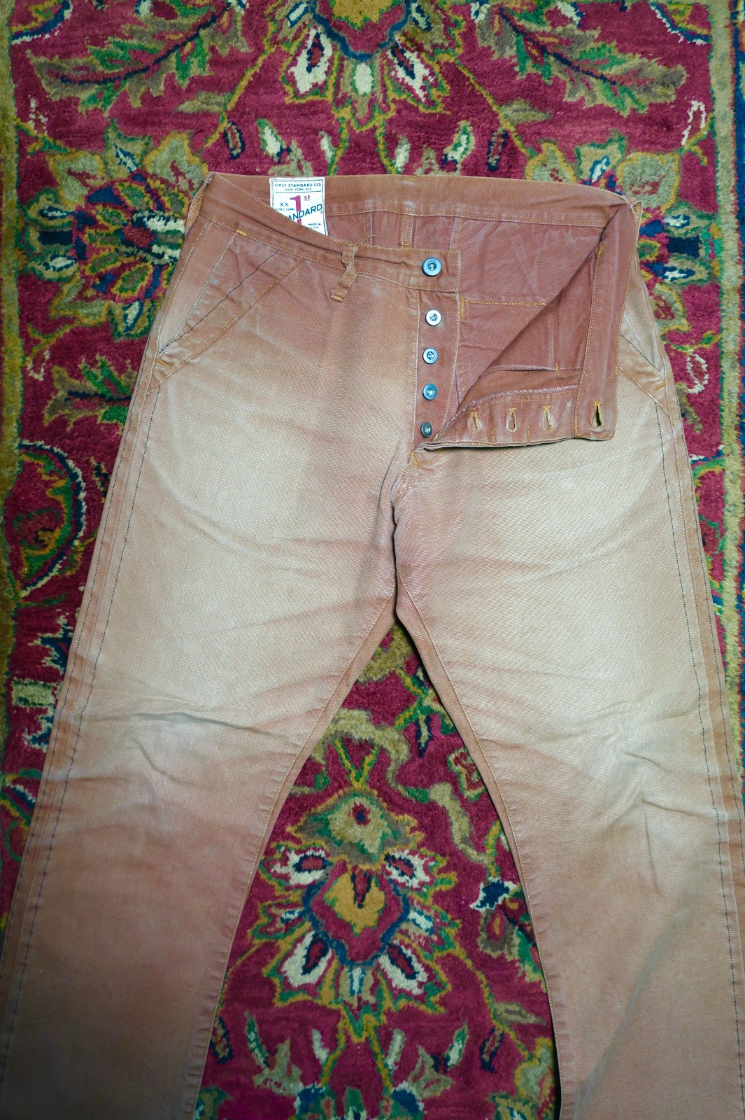FIRST 1st STANDARD CO. Men’s Jeans Size 30×30 XX. Duck & Denim. NYC. Cond: Good
