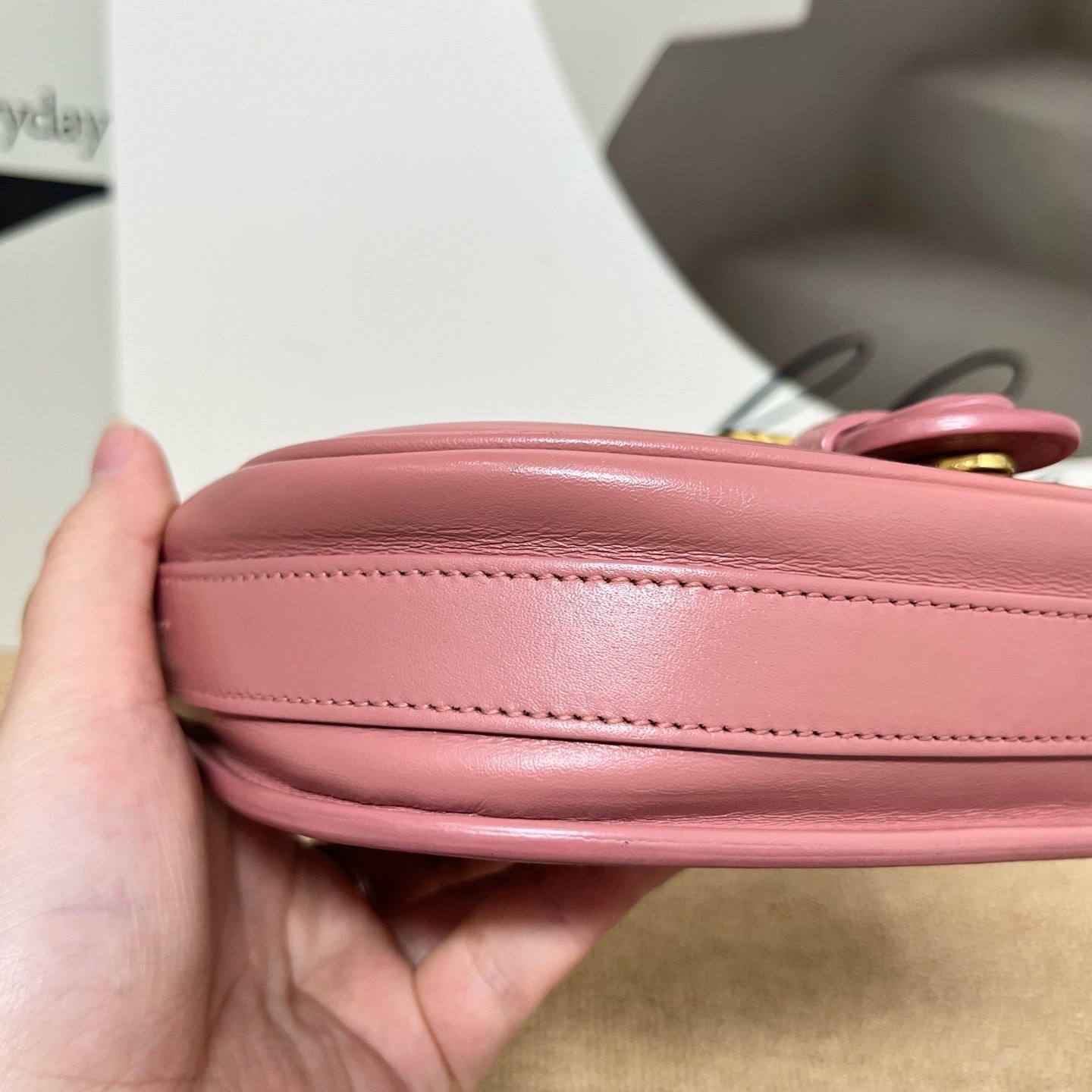 Dior Pre-Owned Authentic Saddle Bag Pink 17*13*4.5 Free Tracked Shipping