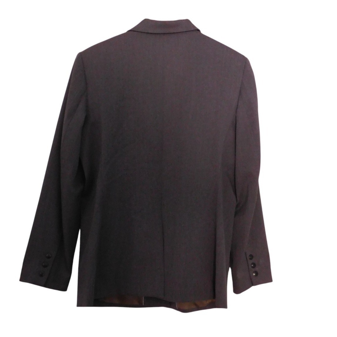 J. Jill Charcoal Gray Wool Blend Blazer Lined 5 Button Size 16 Career Jacket