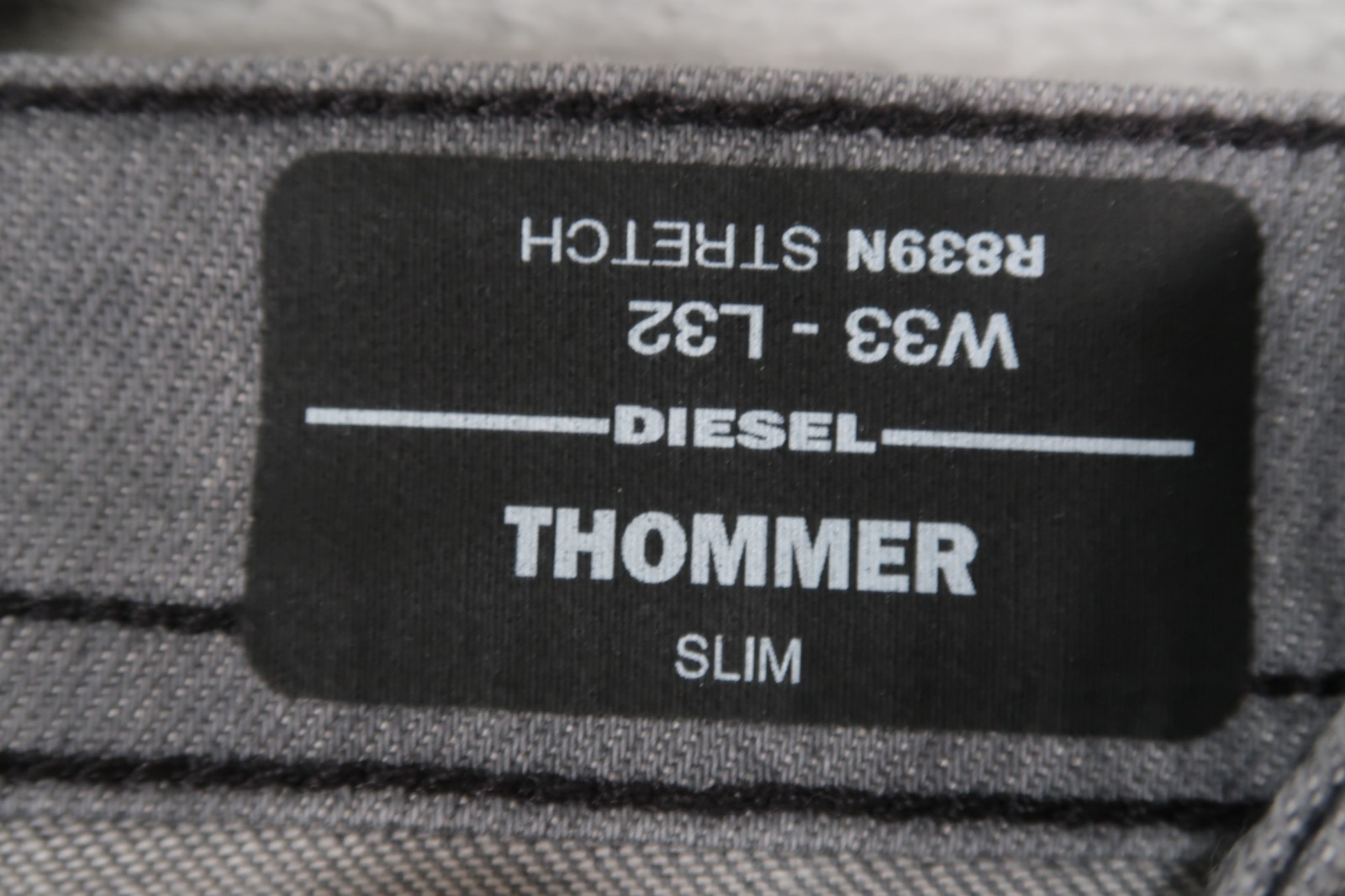 Diesel Jeans THOMMER-X Mens Stretch Slim Skinny Grey Jeans W33 L32 Wash R839N
