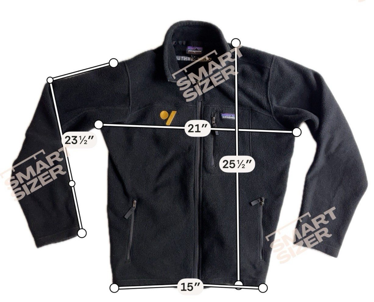 Patagonia Classic Synchilla Jacket Men Medium Black Fleece Full Zip STY22990