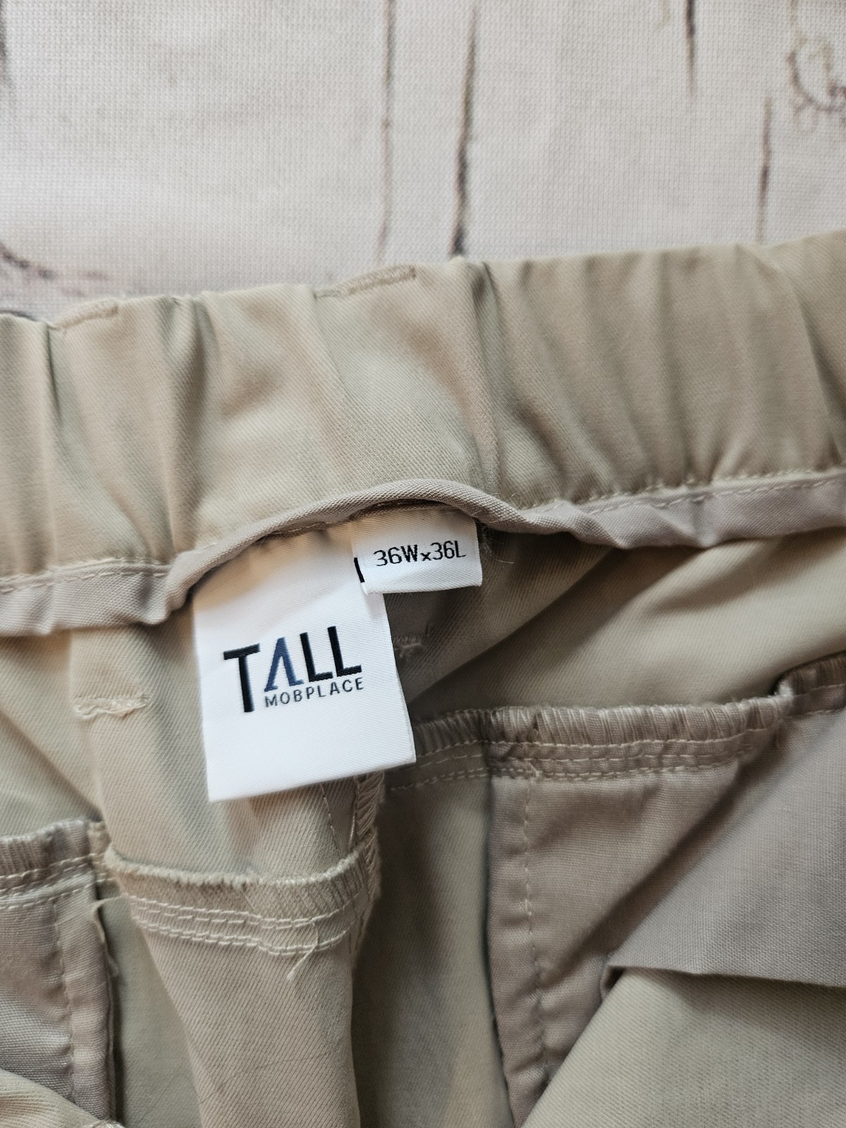 The Tall Mob Place Performance Golf Pant Men’s 36×36 Khaki Stretch Travel Casual