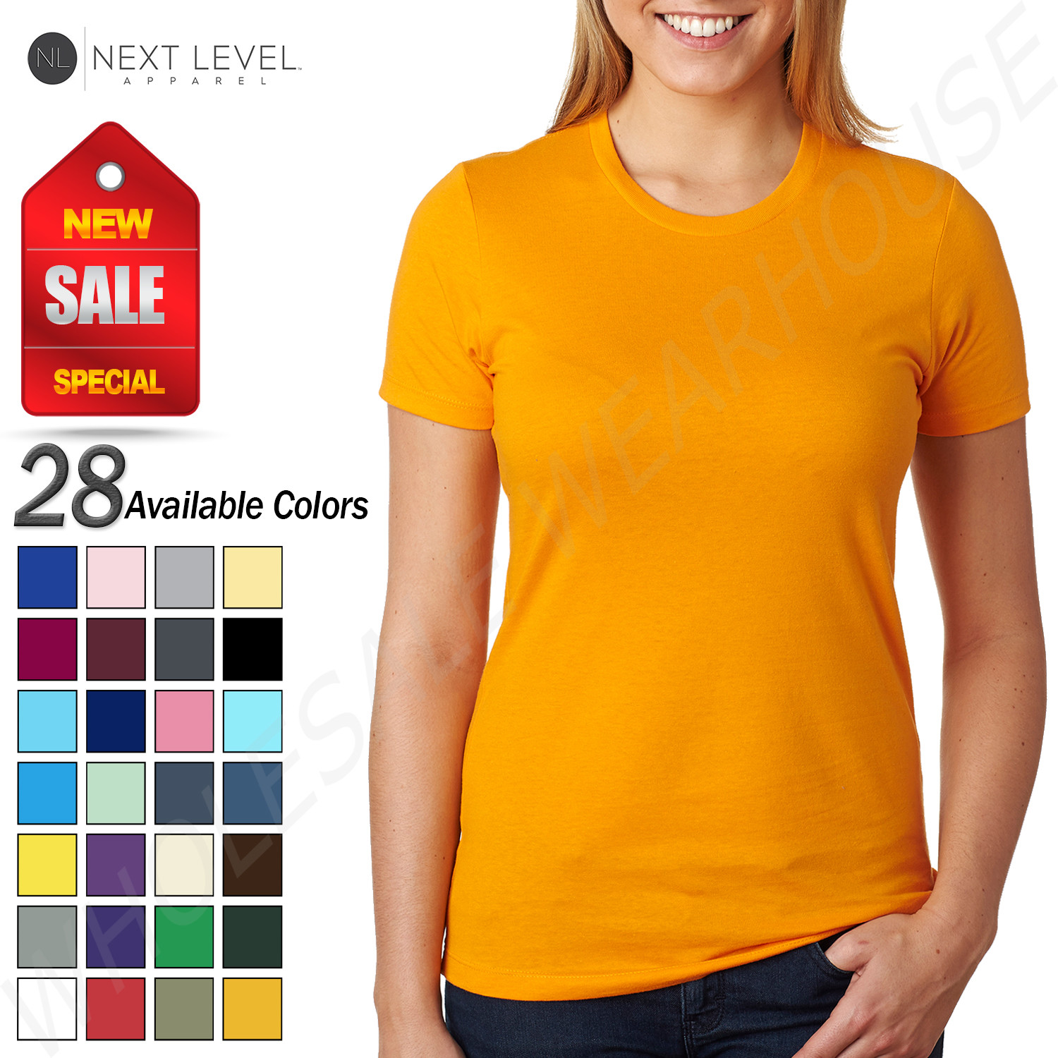 NEW Next Level Women’s 100% Cotton XS-XL Boyfriend T-Shirt R-N3900