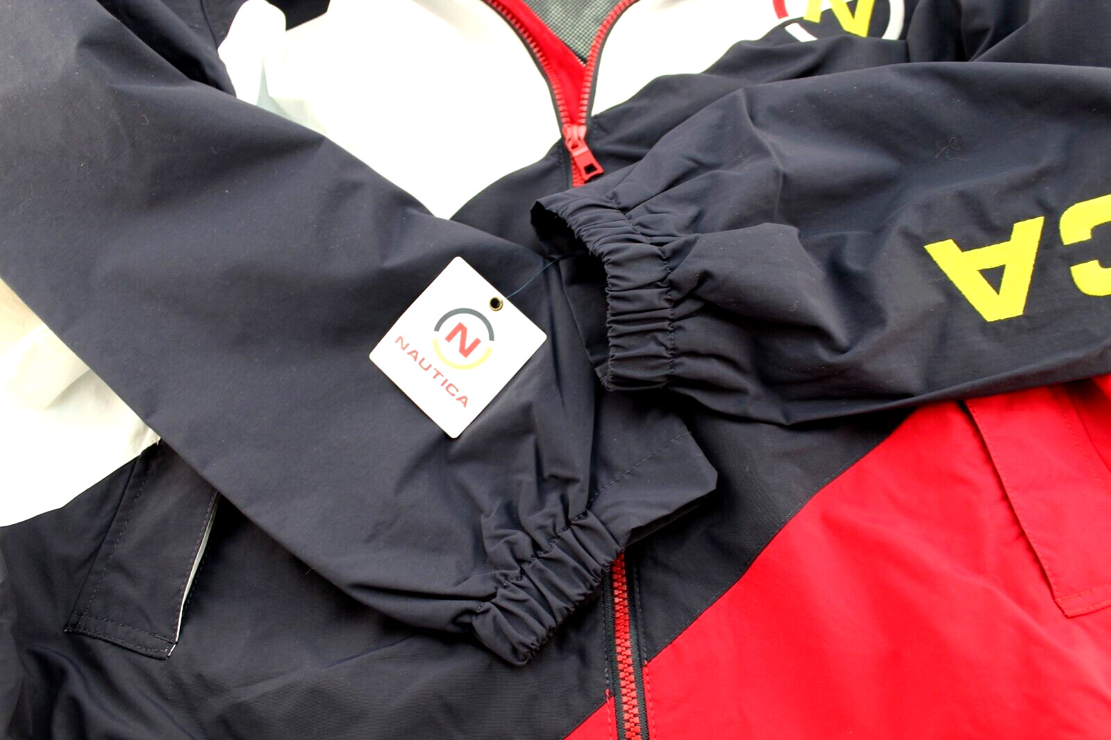 NAUTICA Men’s Small Colorblock Sailing Collection Windbreaker Jacket MSRP $148
