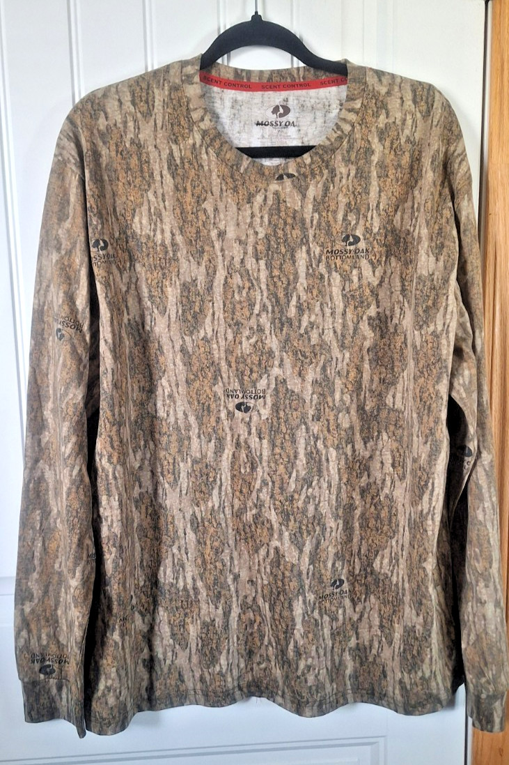Mossy Oak Men’s Camo Long Sleeve Shirt Size M Hunting Outdoor