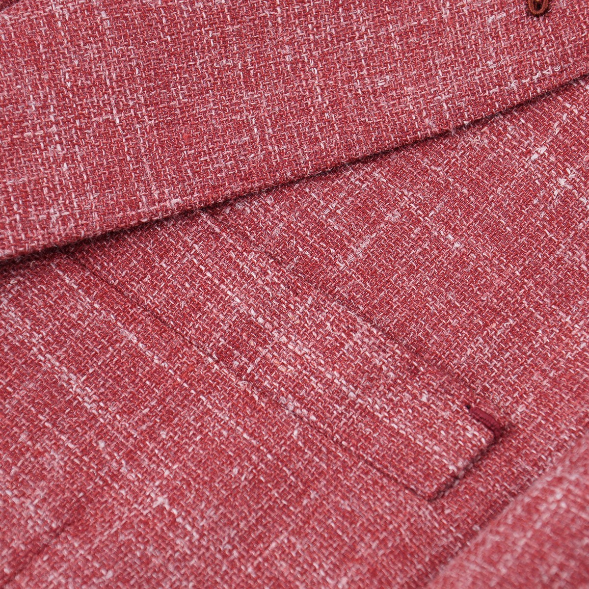 Brett Johnson Berry Red-Pink Woven Wool-Silk-Linen Sport Coat 42R (Eu 52) NWT