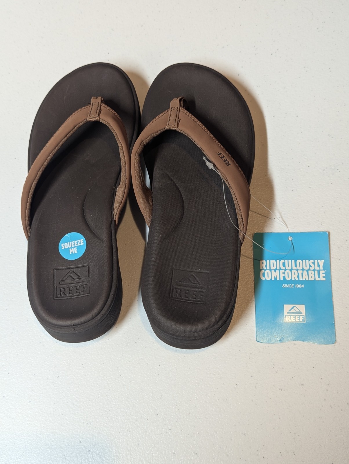Reef Cushion Cloud Women’s Size 10 Flip Flops Thong Sandals Espresso New NWT
