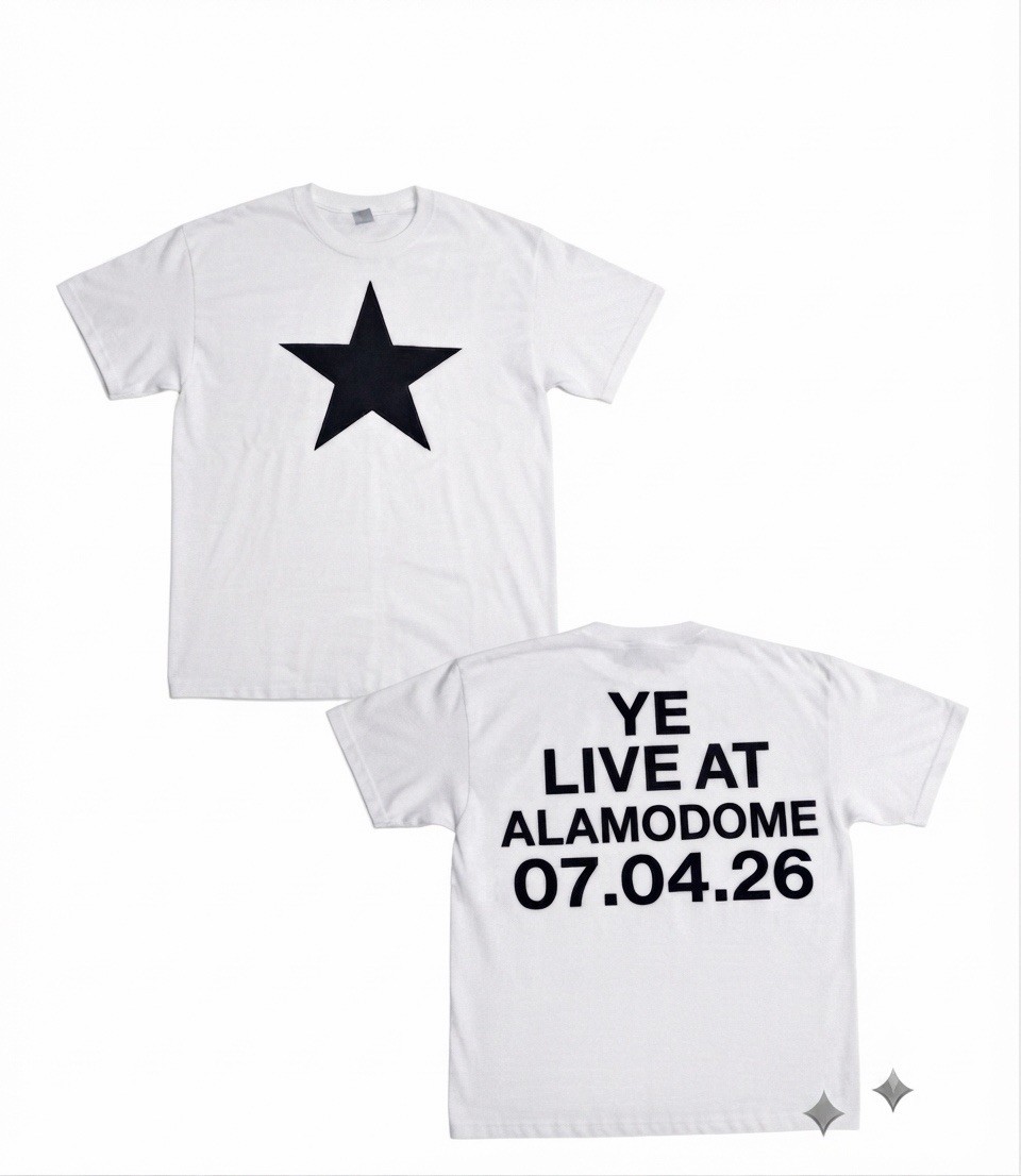 Kanye West YE BULLY Live At San Antonio 07.04.26 Concert T Shirt New
