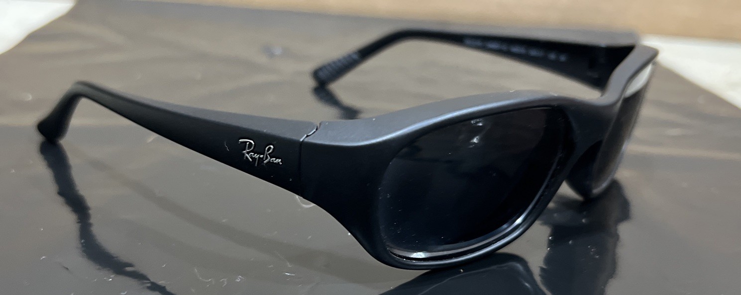 Ray-Ban DADDY O RB2016 W2578 59-17-125 Matte Black Sunglasses Frame Only “F55