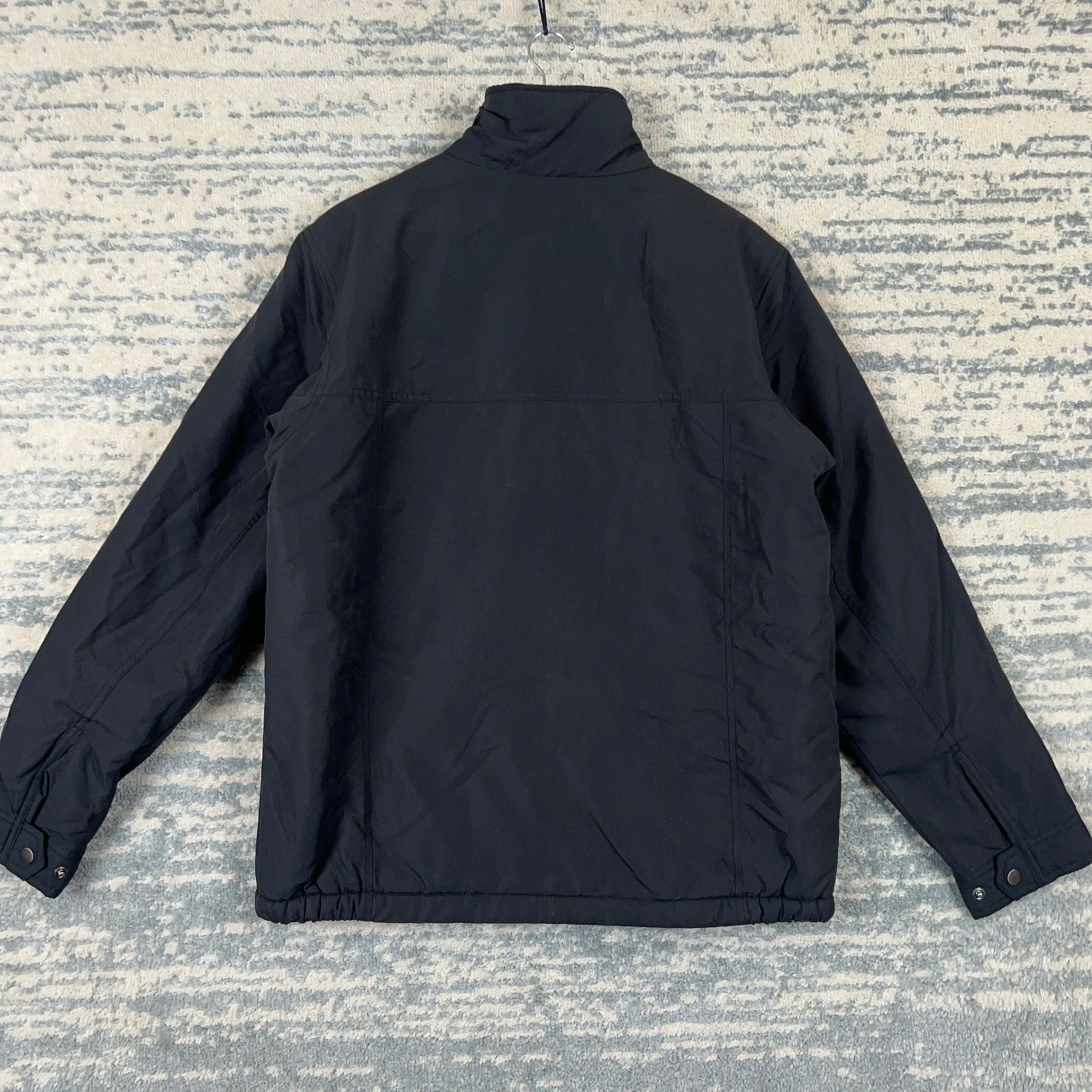 Columbia Mens Black Fleece Lined Insulated Full Zip Jacket XM5010 Medium