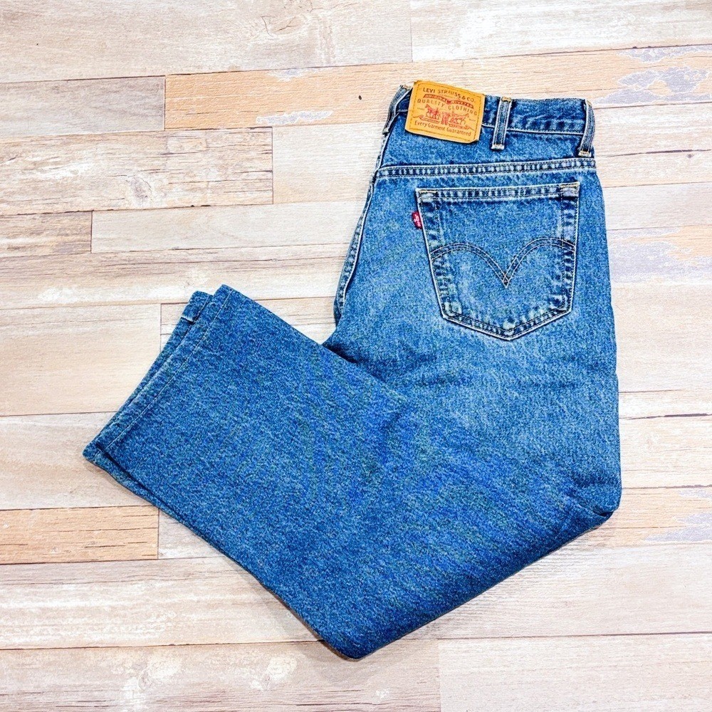 LEVI’S 505 Men’s Light Blue Straight Leg Jeans Size 36×30