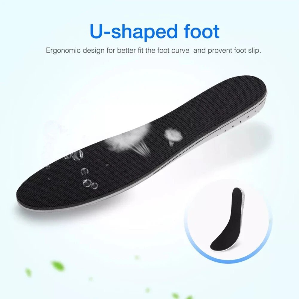 Height Increase Insoles Invisible Heel Lift Taller Shoe Inserts Pad Men Women US