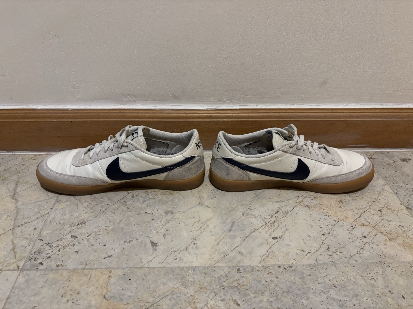 Nike Killshot 2 Midnight Navy Sail Gum Yellow Low Top Lace-Up Rubber Sole 2017