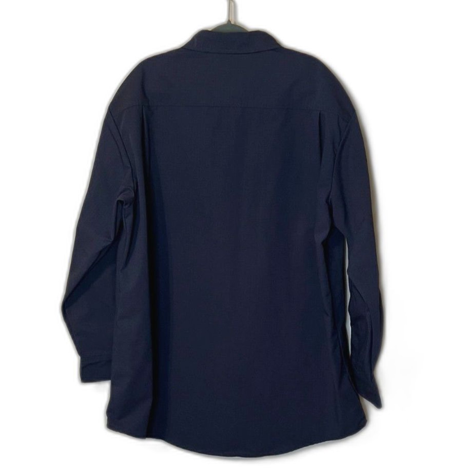 Tactical Field Shirt Rip-StopMens Blue XL PolyCotton Long Sleeve Button Front