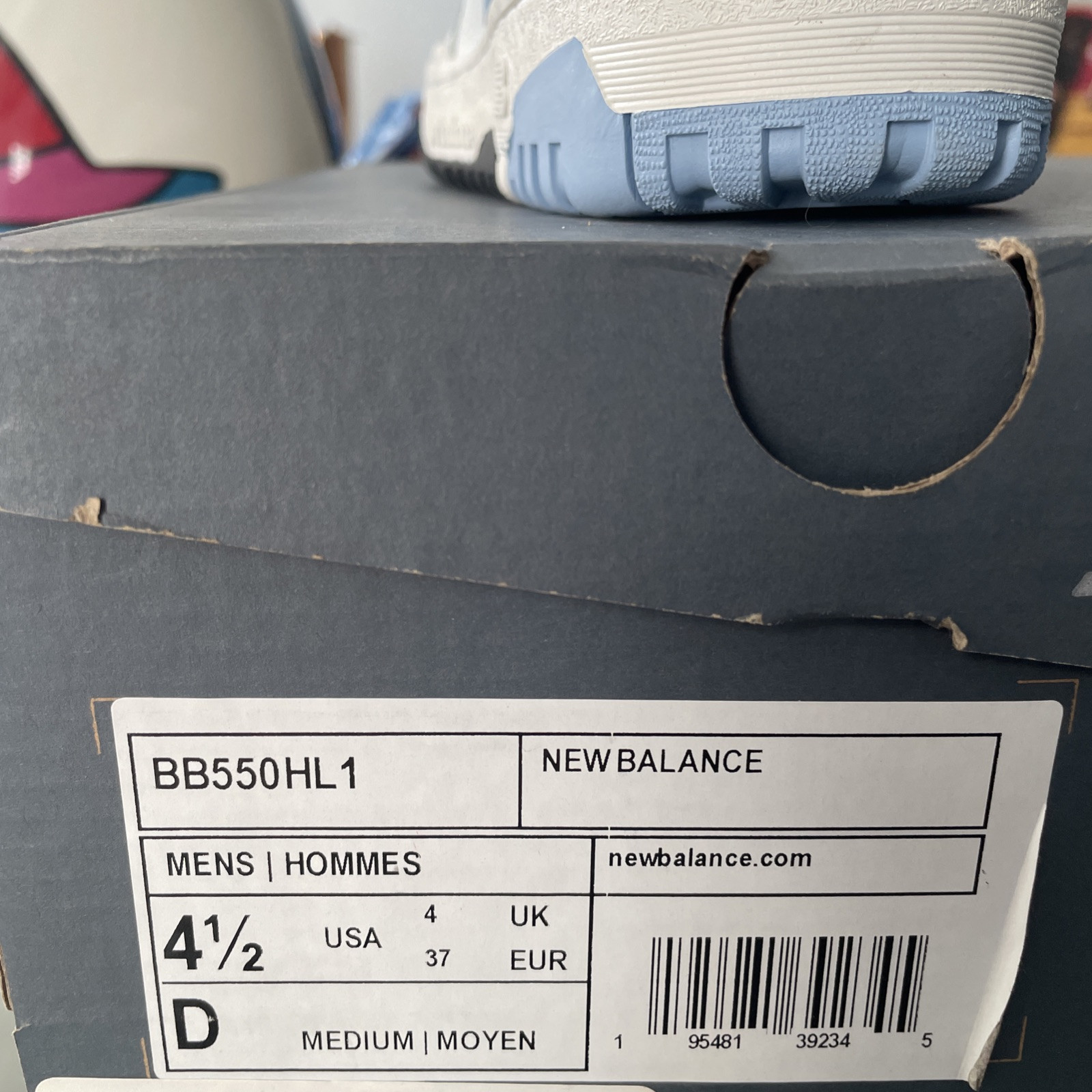 Size 4.5 – New Balance 550 Team Carolina Blue