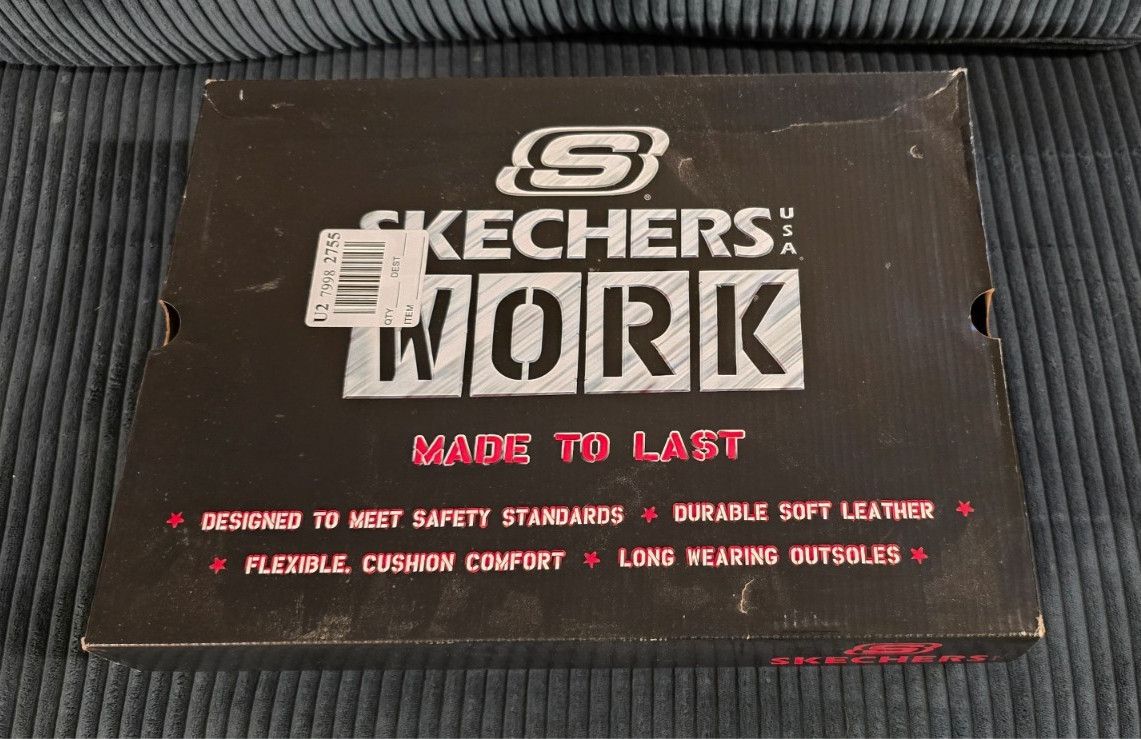 Skechers Cankton Work Relaxed Fit Men’s Steel-Toe Shoes US 11.5