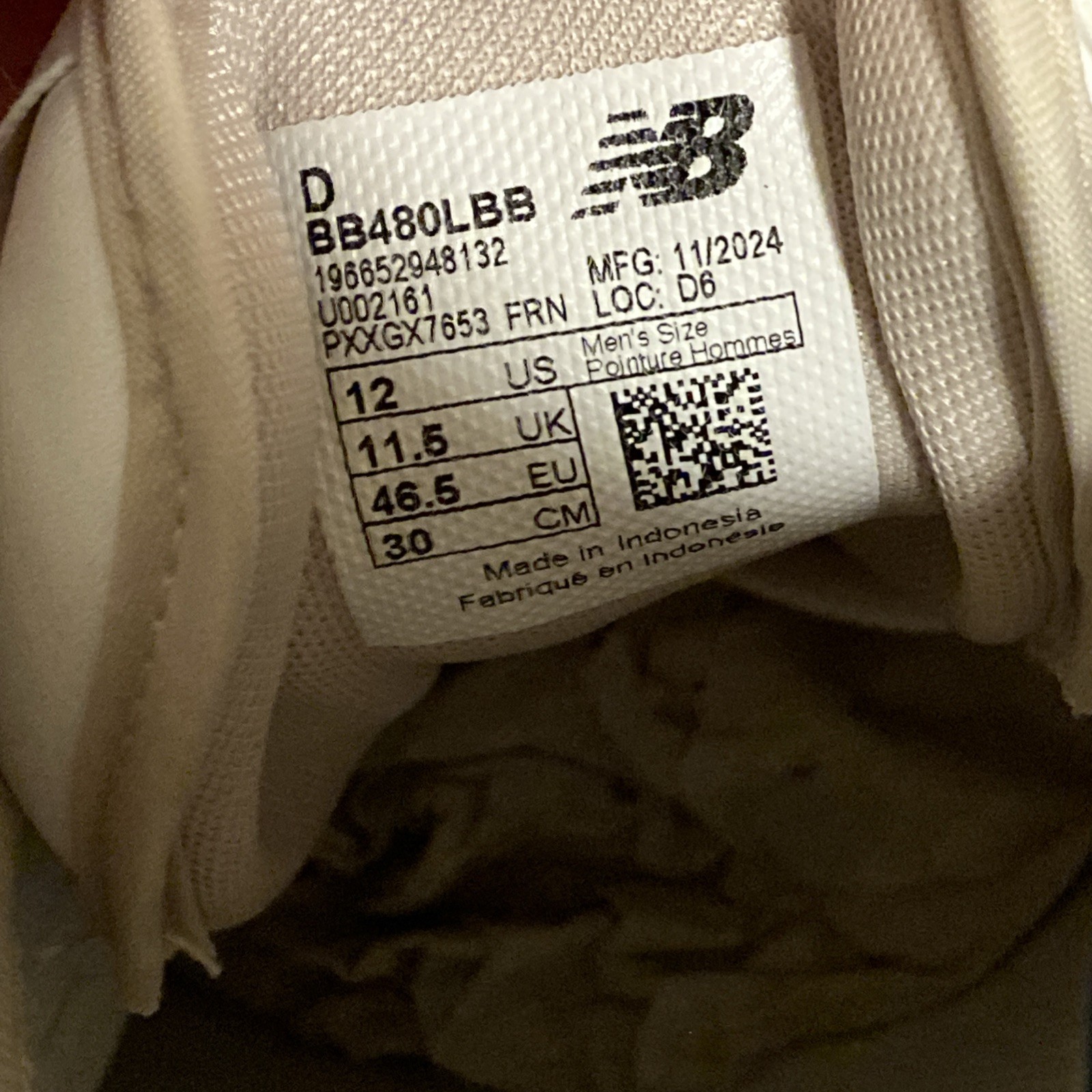 New Balance 480 BB480LBB Men’s 12 Moonbeam Beige White Sneakers New No Box