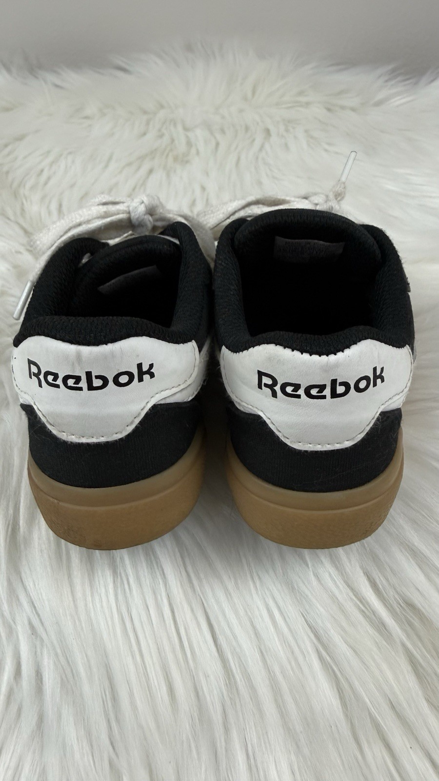 Reebok Royal Complete CLN 2 Kids Shoes Black White Gum Size 11K Casual Sneakers