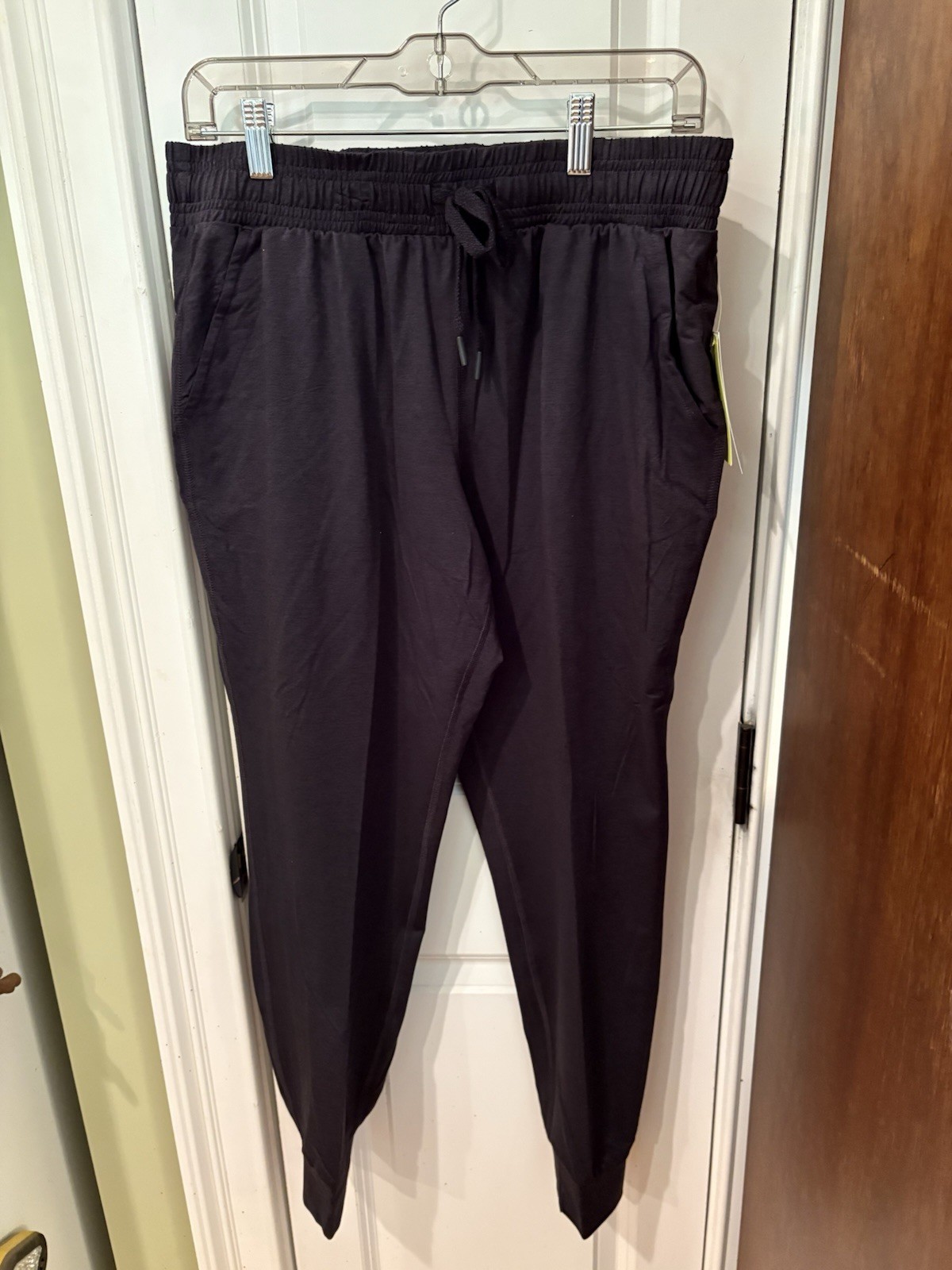 All In Motion Soft Stretch Jogger Pants Heathered Black M Moisture Wicking TR85