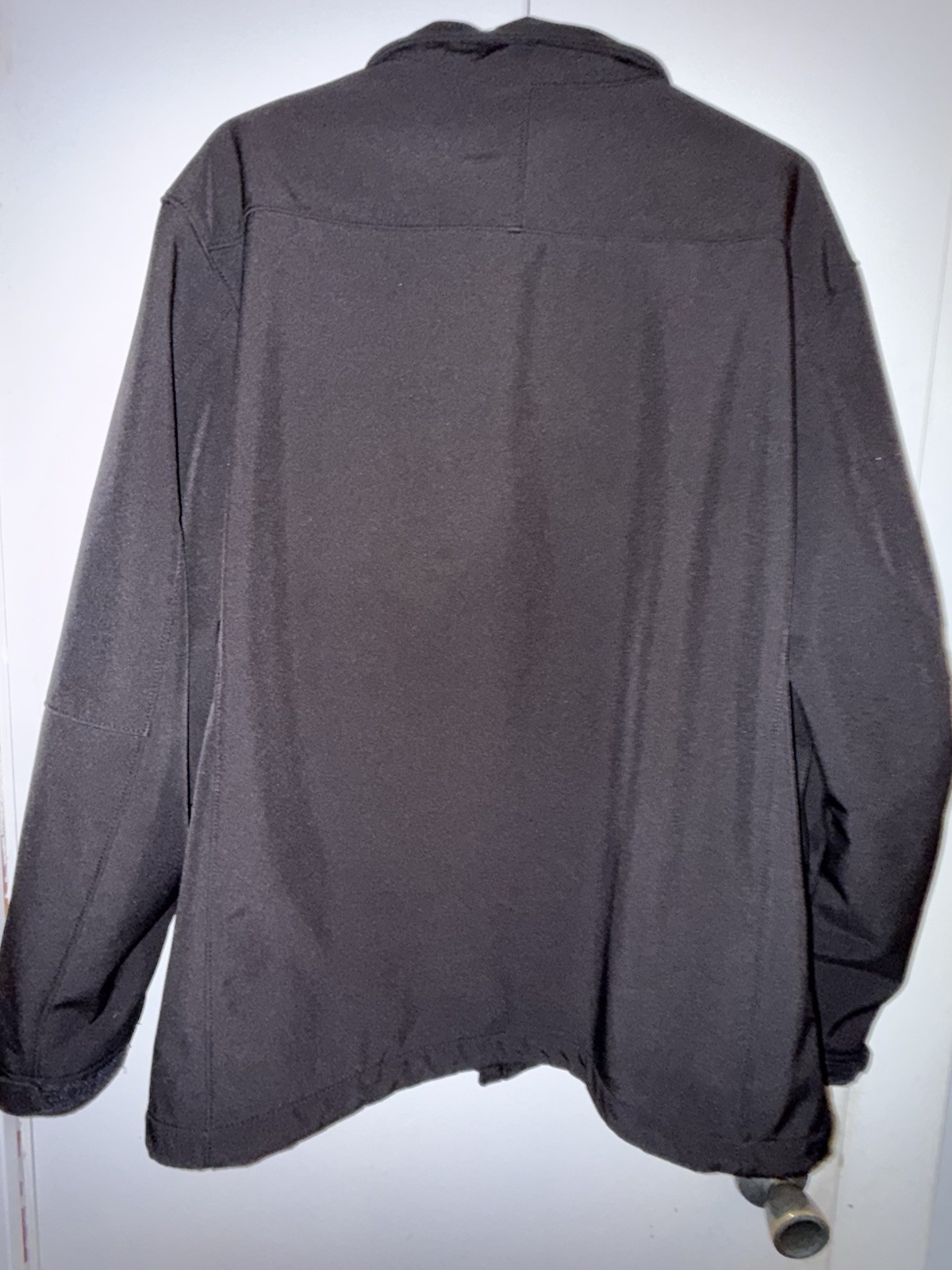 Weatherproof Soft Shell Full Zip Black Jacket Fleece Lined Men Size Large