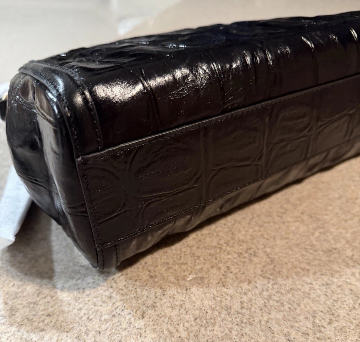 Brahmin Black Castle View Collection Jenah Crossbody $345 NWT