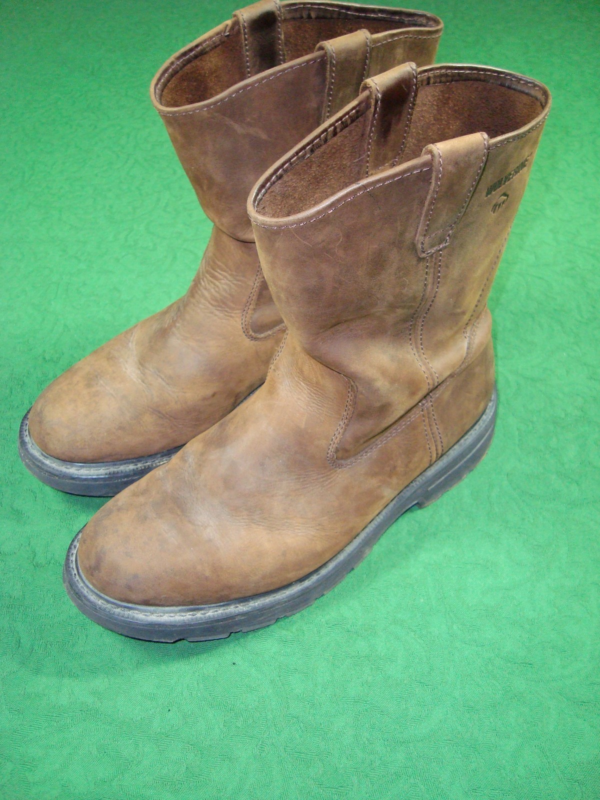 Wolverine Wellington Work Boots Mens Size 13 M Brown Leather Pull On W04727