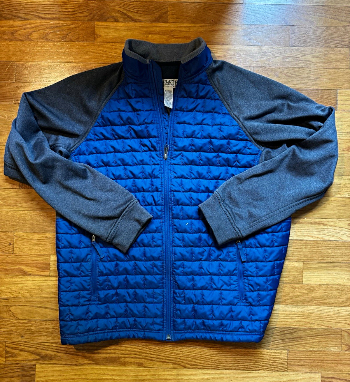 Duluth Trading Co. Men’s XL Tall Full Zip Thinsulate Lined Jacket Blue/Gray