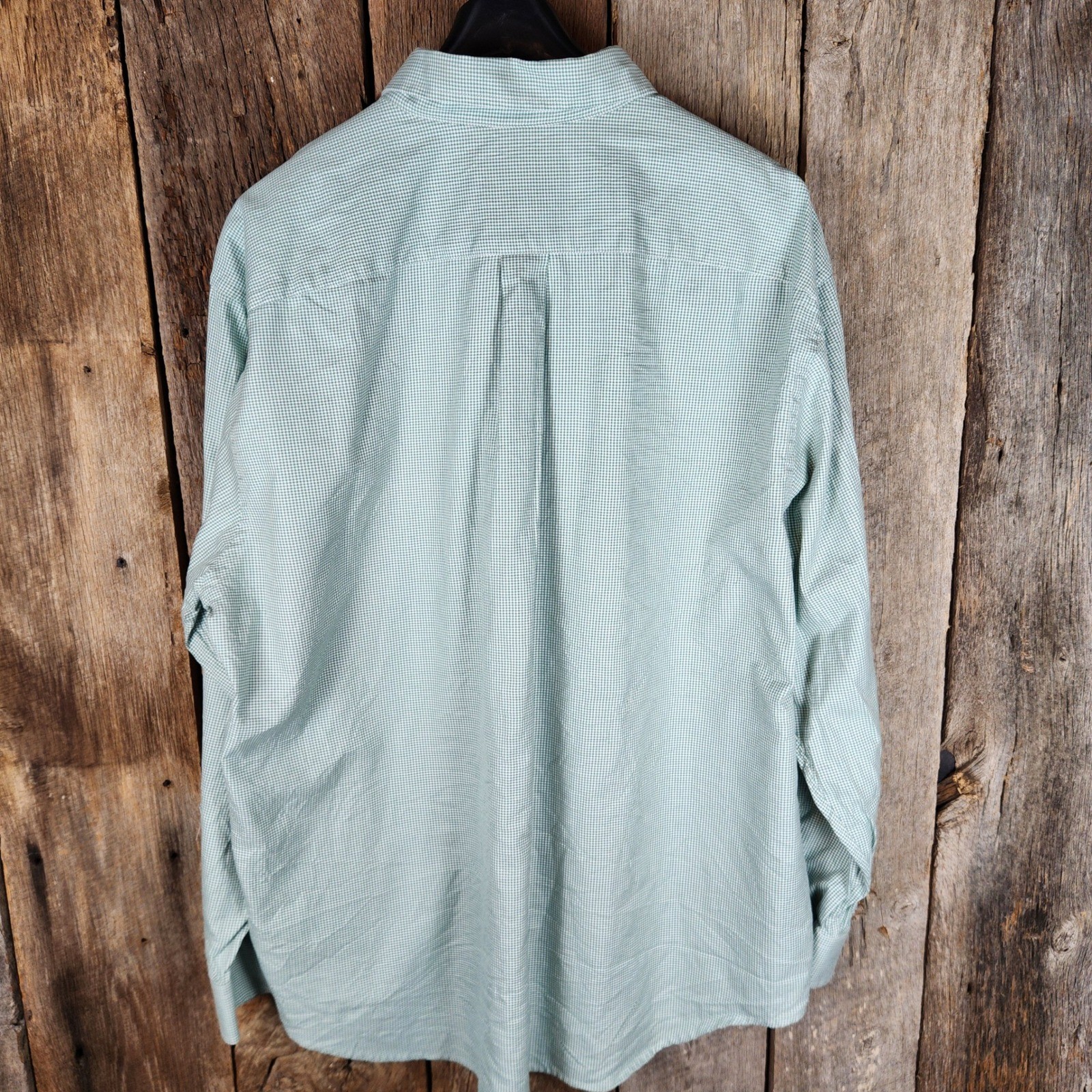 Vineyard Vines Classic Fit Tucker Shirt Mens XXL Green White Gingham Button Down