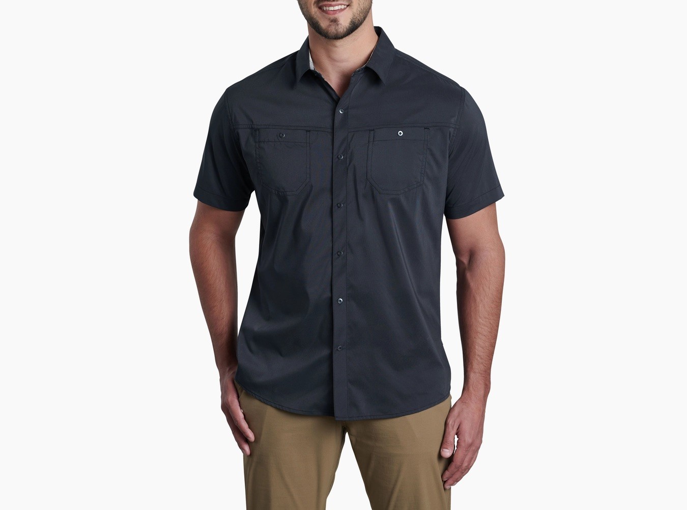 Kuhl Men’s Short Sleeve Stealth Shirt Black color size Large