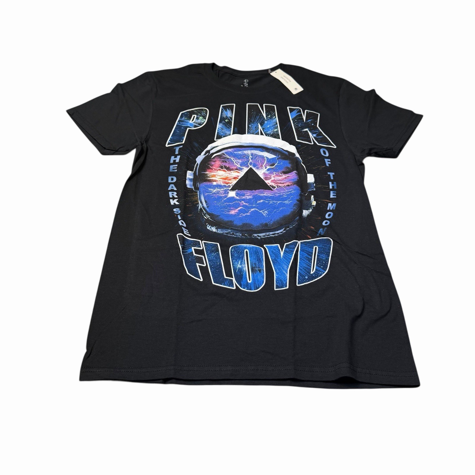 Pink Floyd The Dark Side Of The Moon Astronaut Helmet Black T Shirt Small NEW