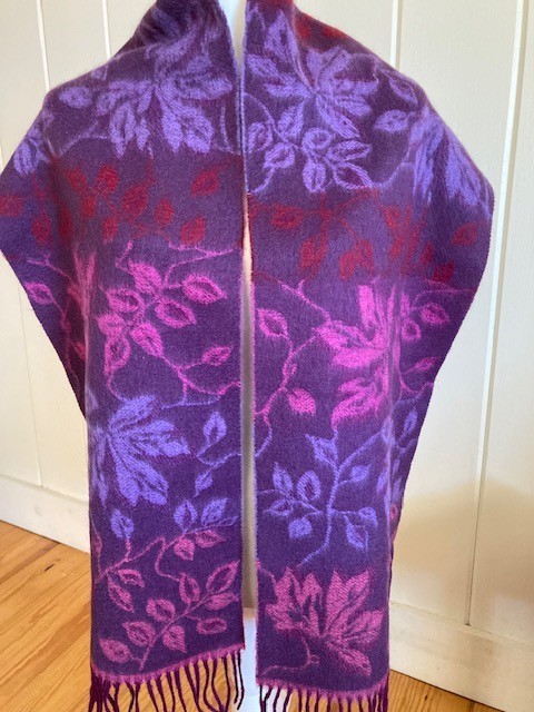 Cashmere 90%/Wool 10% Blend Scarf, 66 in x 12 in, by FRASS