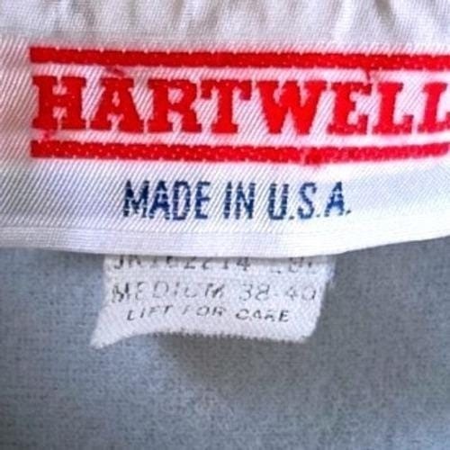 Vintage Hartwell Jeffersontown Chargers Coaches Jacket Mens Blue Snap Nylon