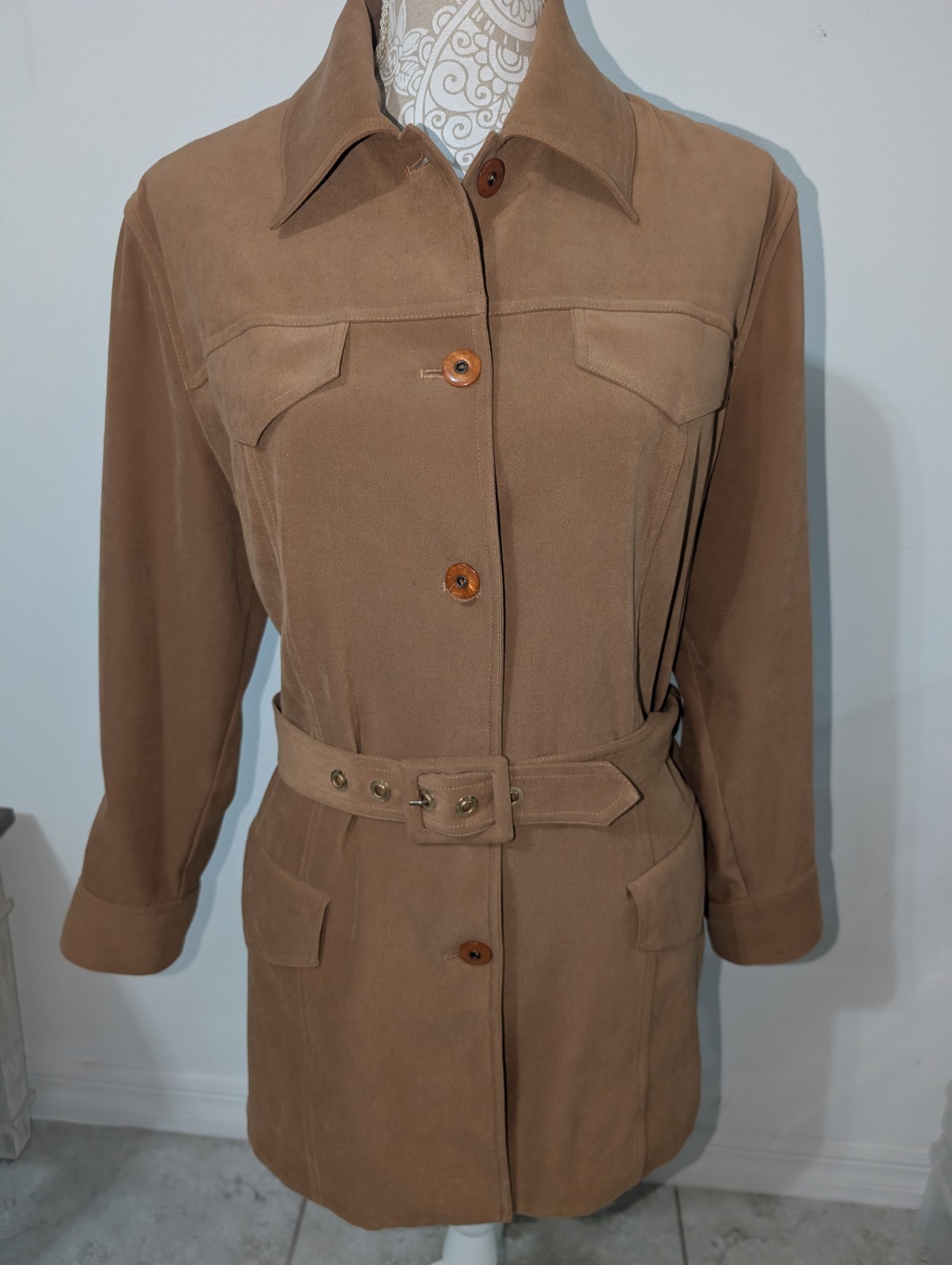 St. John By Marie Gray Women’s Brown Coat Medium