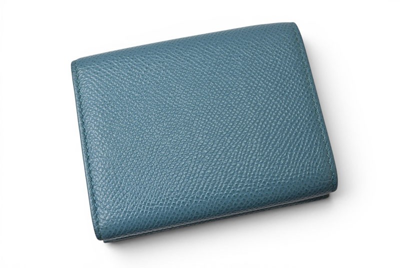 Bulgari Wallet Authentic Bulgari Bulgari Compact Wallet Turquoise Blue Leather